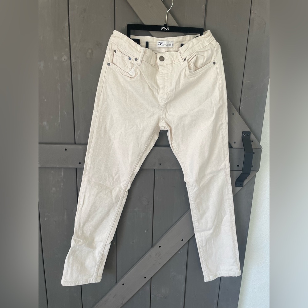 Zara Off-White Jeans